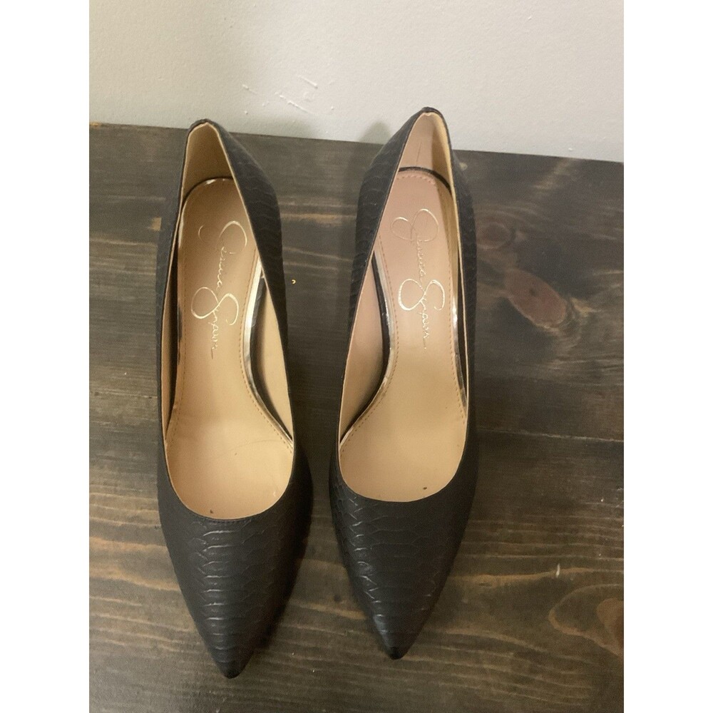 Jessica Simpson Women’s Black Pointed Toe Stiletto Pumps Slip On US 8.5